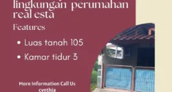 Rumah di jual dalam lingkungan perumahan real estate