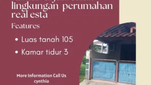Rumah di jual dalam lingkungan perumahan real estate